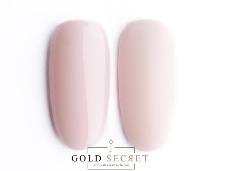 gold secret builder gel milky pink tips