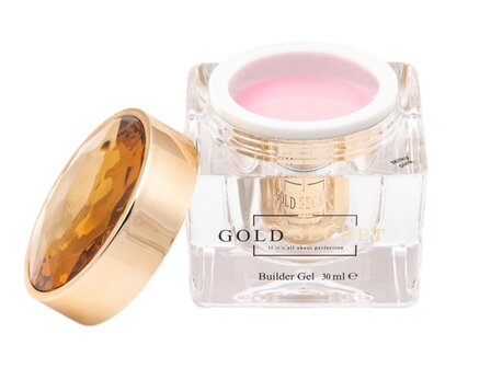 gold secret builder gel milky pink pot