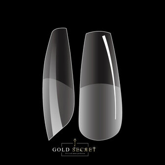 Gold Secret Soft Gel Tips Medium Coffin