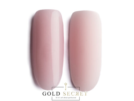 gold secret acrylgel milky pink