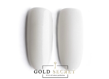 gold secret acrylgel white shimmer