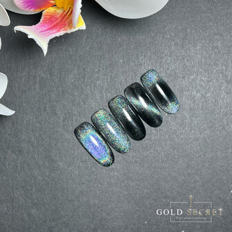 gold secret gel polish 1 met cateye holo