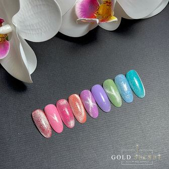 gold secret gel polish 66-74 met cateye 1