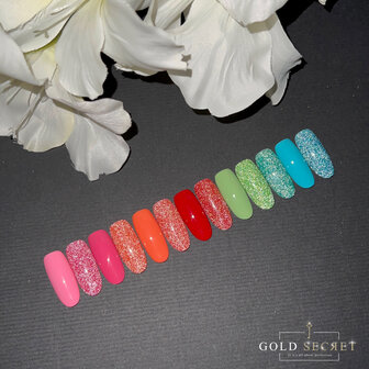 Gold Secret Gel Polish Neon Star met pastel