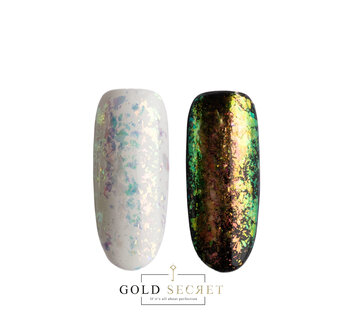 Gold Secret Chrome Flakes Opal