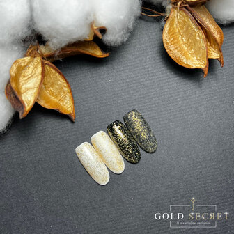 Gold Secret Top Coat Flakes Goud