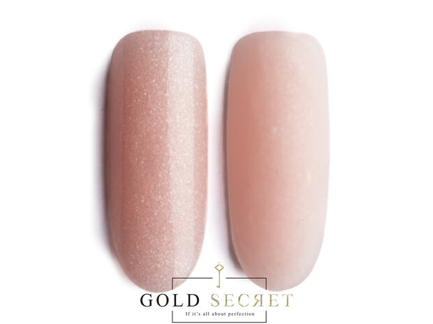 gold secret acrylgel nude shimmer