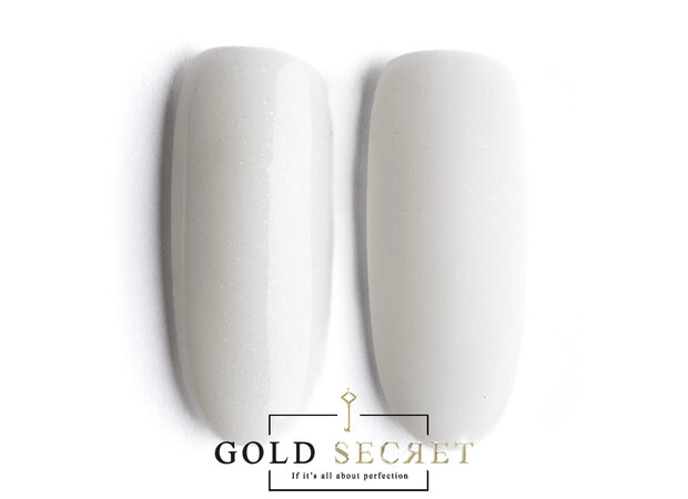 gold secret acrylgel white shimmer