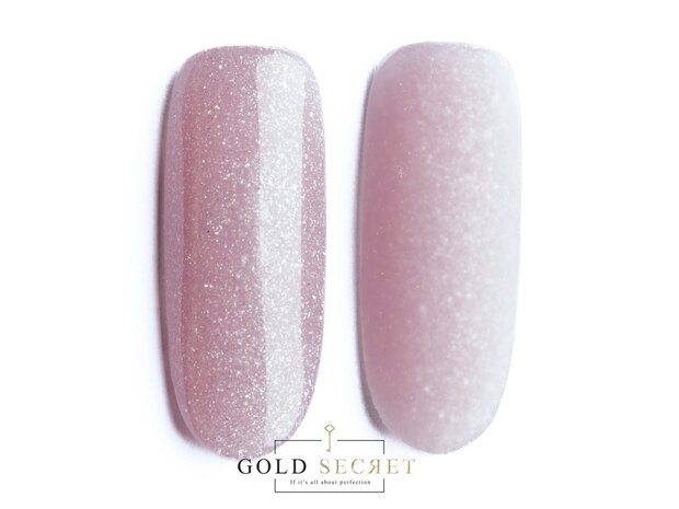 gold secret acrylgel dark pink shimmer