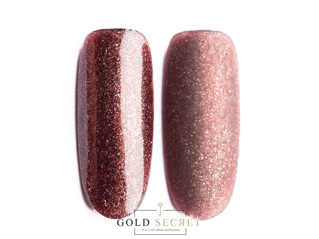 gold secret gel polish sparkle 