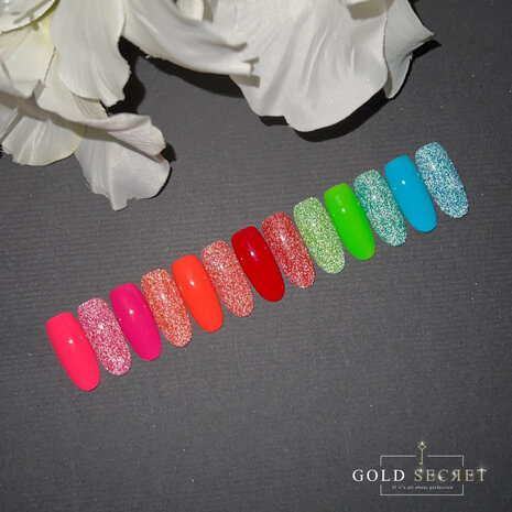 Gold Secret Gel Polish Neon Star met neon