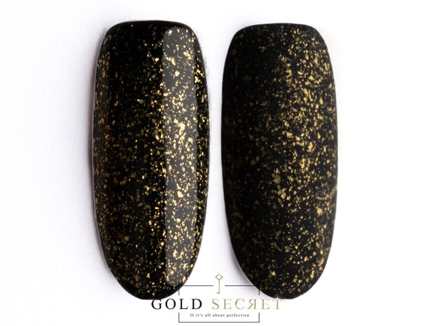 gold secret top coat flakes